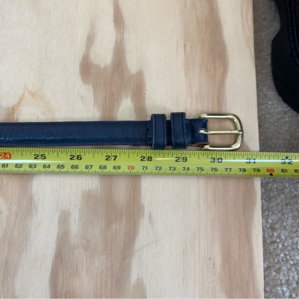 Coach Blue and Tan Leather Belt - Picture 4 of 5